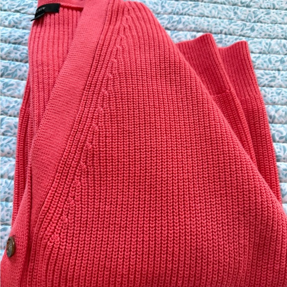 NWOT - J. Crew Vibrant Coral Cardigan - Picture 9 of 9